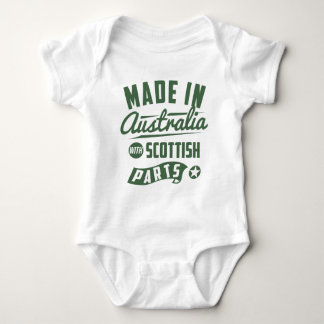 Made In Australia With Scottish Parts Baby Bodysuit