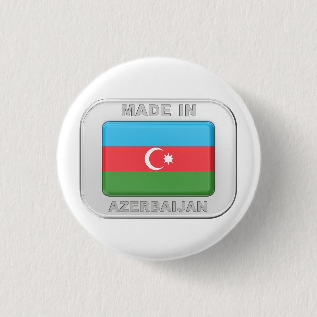 Made in Azerbaijan 3 Cm Round Badge (Front)