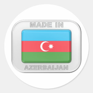 Made in Azerbaijan Classic Round Sticker