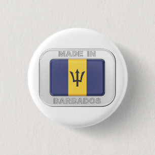 Made in Barbados 3 Cm Round Badge