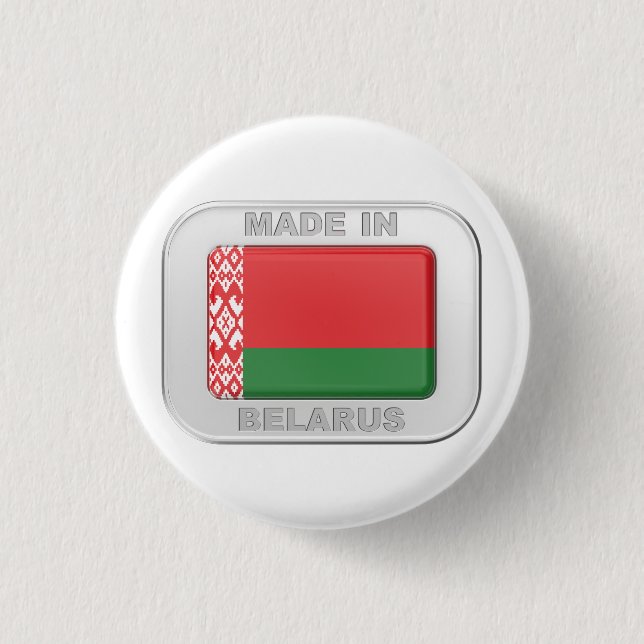Made in Belarus 3 Cm Round Badge (Front)