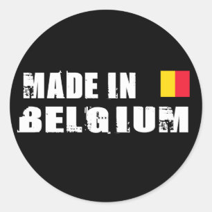 Made in Belgium Classic Round Sticker