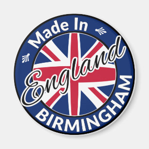 Made in Birmingham England Union Jack Flag Magnet