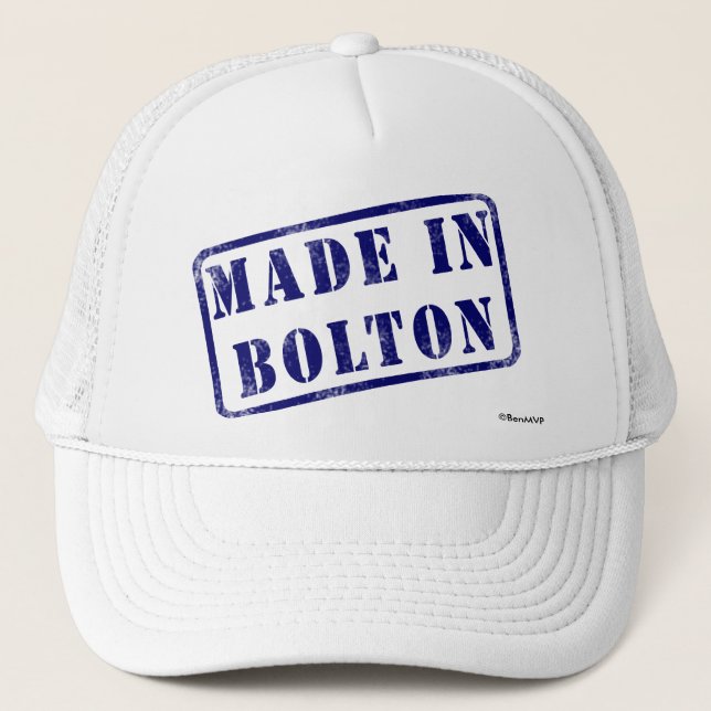 Made in Bolton Trucker Hat (Front)