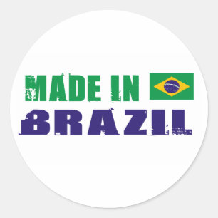 Made in Brazil Classic Round Sticker