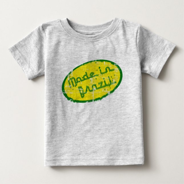 Made in Brazil - Gift for Brazilian New Born Baby T-Shirt (Front)