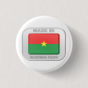 Made in Burkina Faso 3 Cm Round Badge