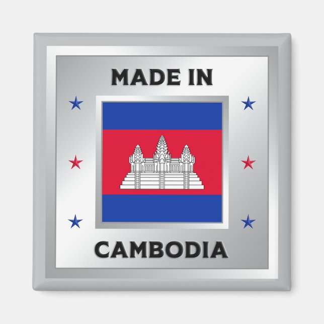 Made In Cambodia Magnet (Front)