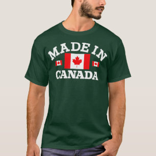 Made In Canada Canadian Flag  T-Shirt
