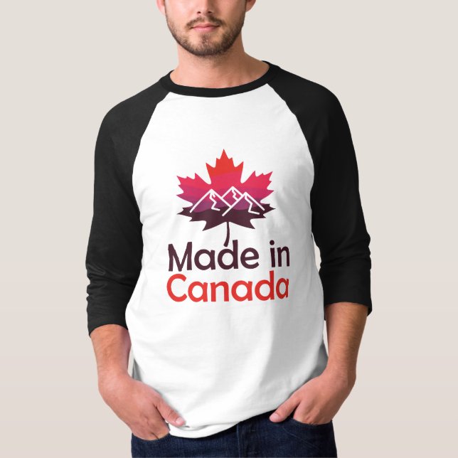 Made in Canada, Canadian Maple Leaf T-Shirt (Front)