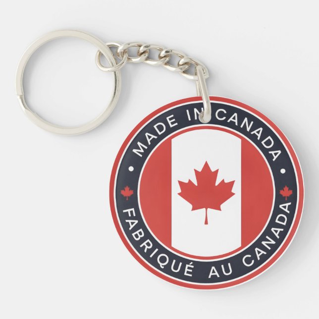 Made in Canada Key Ring (Front)