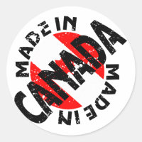 Made In Canada Label Stickers