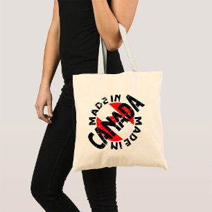Made In Canada Label Tote Bag