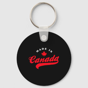 Made In Canada Patriotic Pride Vacation Travel Can Key Ring