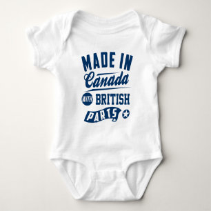 Made In Canada With British Parts Baby Bodysuit