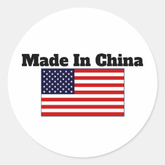 Made in China USA Sticker