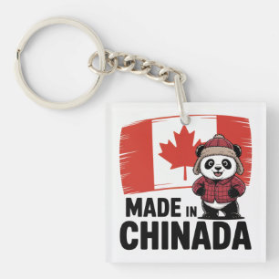 Made in Chinada Panda – Chinese Canadian Key Ring