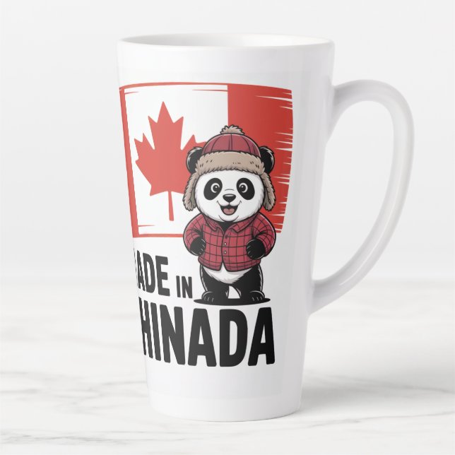 Made in Chinada Panda – Chinese Canadian Latte Mug (Right)
