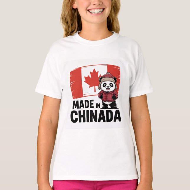 Made in Chinada Panda – Chinese Canadian T-Shirt (Front)