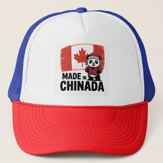 Made in Chinada Panda – Chinese Canadian Trucker Hat (Front)
