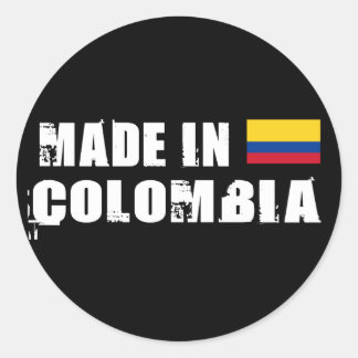 Made in Colombia Classic Round Sticker