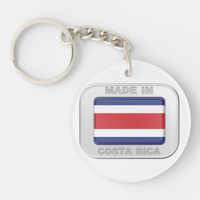 Made in Costa Rica Key Ring (Front)