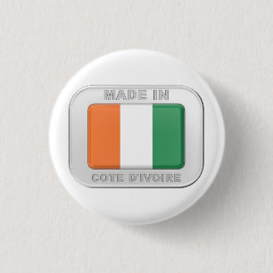 Made in Cote d'Ivoire 3 Cm Round Badge