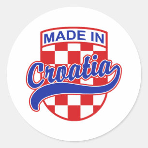 Made in Croatia Classic Round Sticker