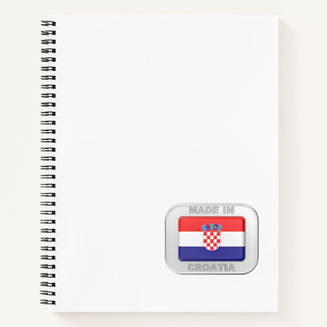 Made in Croatia Notebook (Front)