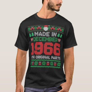 Made In December 1966 Awesome 55th Birthday Ugly C T-Shirt