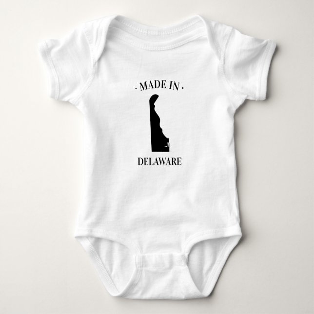 Made in Delaware DE Baby Bodysuit (Front)