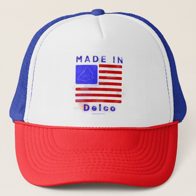 Made in Delco Trucker Hat (Front)