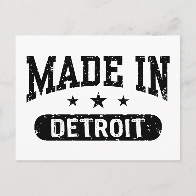 Made In Detroit Postcard (Front)