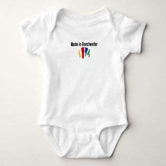 Made in Dorchester colourful Baby Bodysuit