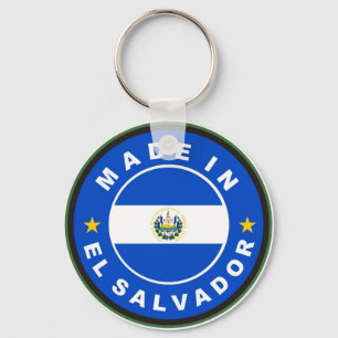 made in el salvador country flag product label key ring
