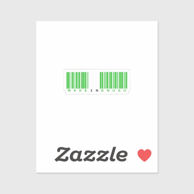 Made in Enugu State Barcode Flag (Sheet)