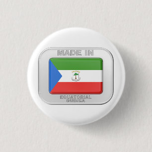 Made in Equatorial Guinea 3 Cm Round Badge