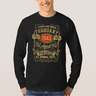 Made In February 1943 80th Birthday 1 T-Shirt