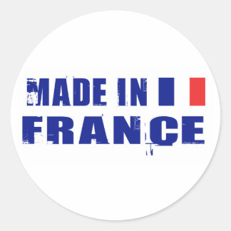 Made in France Classic Round Sticker