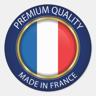 Made in France Flag, French Colours Seal
