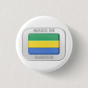 Made in Gabon 3 Cm Round Badge
