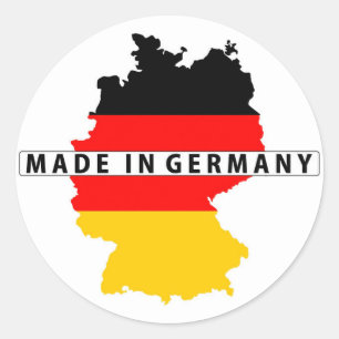 made in germany country map flag product label