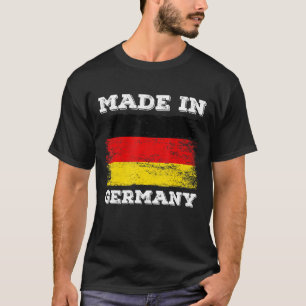 Made In Germany With German Flag Novelty Graphic D T-Shirt