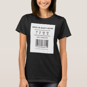 Made in God's Image 100 Percent Forgiven Label T-Shirt