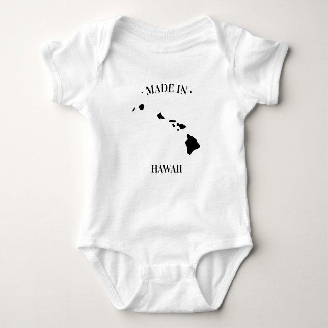 Made in Hawaii HI Baby Bodysuit (Front)