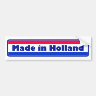 Made in Holland Bumper Sticker