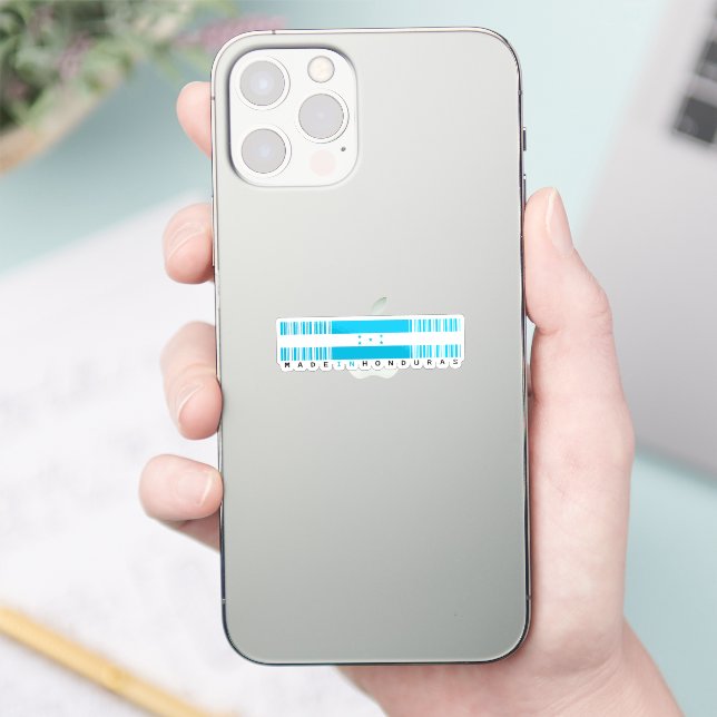Made in Honduras Barcode Flag (Phone)