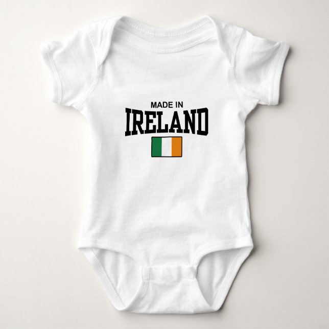 Made In Ireland Baby Bodysuit (Front)