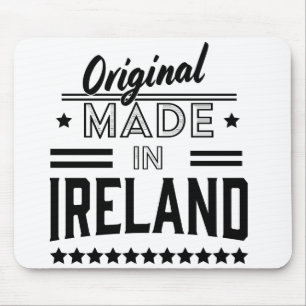 made in Ireland beautiful retro logo. Mouse Pad