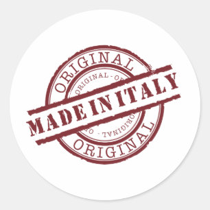 Made in Italy Classic Round Sticker